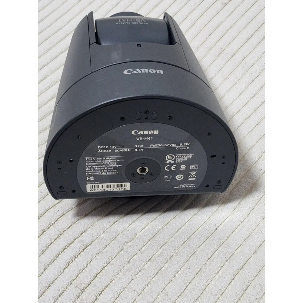 Canon VB-H41 Surveillance Camera PoE Compatible Operation